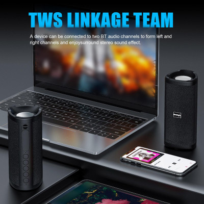 Loa Bluetooth 5.0 không dây Smalody YXSM8090BT âm thanh nổi không thấm nước