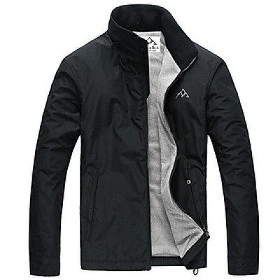 Áo khoác dù dấu nón 2 lớp lót nỉ cao cấp SITAKI AKD38