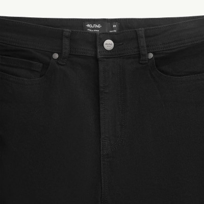 ROUTINE | Quần jean đen trơn form Slim Crop (chiều dài đến mắt cá chân) - 10S25DPA108CR1 | ROUTINE CÀ MAU