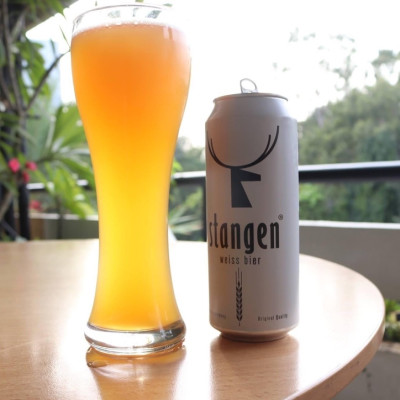[Tặng bình giữ nhiệt] Combo 2 thùng Stangen Weiss Beer 4.9% (Bia lúa mì - Bia đục) - Thùng 24 lon 500ml