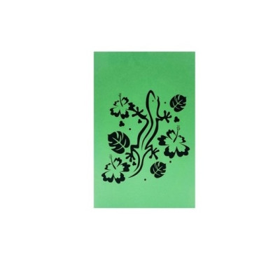 Thiệp 3D Tắc Kè Hoa Nghệ Thuật – Thiệp Pop Up Độc Lạ, Sáng Tạo, Tặng Sinh Nhật, Bạn Bè, Đồng Nghiệp, A30