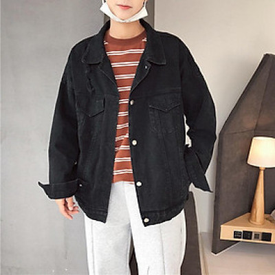 Áo khoác Jeans Nam phối hình chữ Thập thời thượng