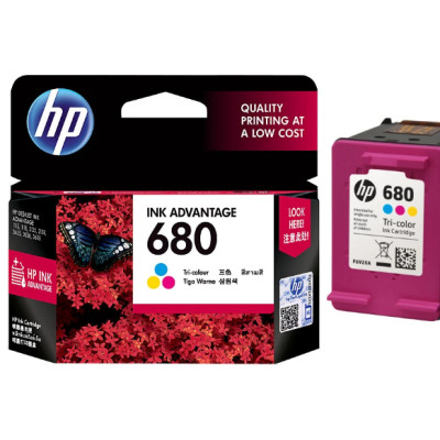 Mực in HP 680 Tri-color Original Ink Advantage Cartridge (F6V26AA) - Hàng chính hãng