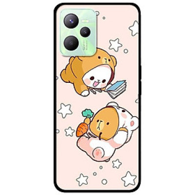Ốp lưng dành cho Realme C35 - Realme Narzo 50A Prime mẫu Cặp Đôi Gấu