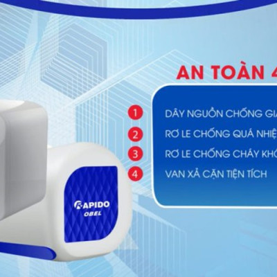 Bình nước nóng Rapido Obel ROV  - HÀNG CHÍNH HÃNG