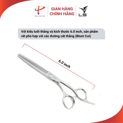 Kéo tỉa tóc VLS JT3230 quai offset vênh đỡ ngón cố định - Hàng chính hãng