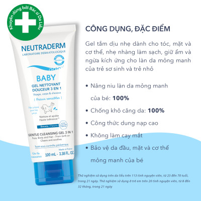 Combo Gel tắm 3in1 Neutraderm + Nước biển sâu Marimer Baby Blocked