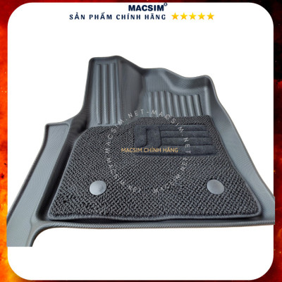 Thảm lót sàn ô tô 2 lớp cao cấp dành cho xe TOYOTA LAND CRUISER 2022 nhãn hiệu Macsim chất liệu TPV