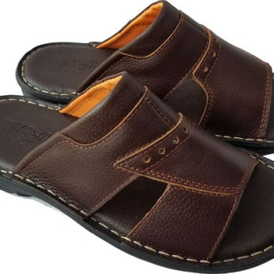 Dép Nam Da Bò May Đế BIGGBEN Cao Cấp DN257