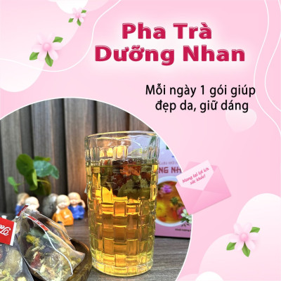 Trà Dưỡng Nhan 7 Vị Hộp 30 Túi Lọc x 10Gr Của Siêu Thị Thiên Nhiên