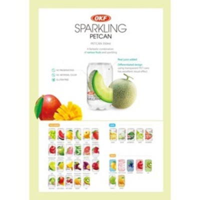 Nước ngọt có ga vị lựu (NƯỚC LỰU CÓ GA) OKF Hàn Quốc 350ml