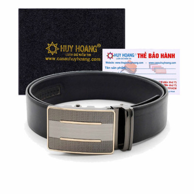 Thắt lưng nam Huy Hoàng đầu tăng 4P màu da, đen, nâu HT4125-26-27