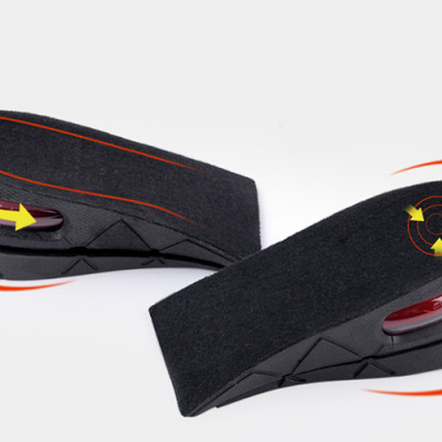 Lót Giày Tăng Chiều Cao Không Khí Nửa Bàn 2 Lớp Winwinshop88 (5cm) - Đen