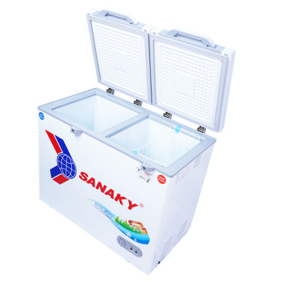 TỦ ĐÔNG MÁT SANAKY 200 LÍT VH-2599W2KD ĐỒNG (R600A) (KÍNH CƯỜNG LỰC) - HÀNG CHÍNH HÃNG