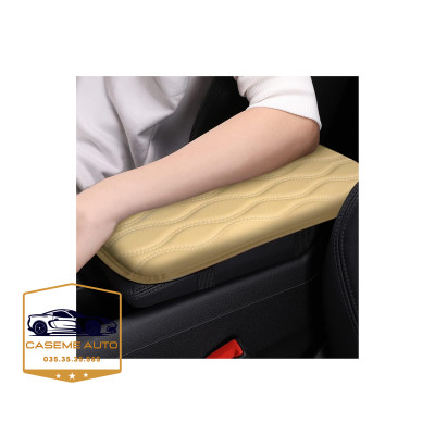 Đệm Tỳ Tay Ô Tô Xe Hơi Cao Su Non Nguyên Khối Bọc Da Nappa Cao Cấp Giúp Chống Mỏi Và Thư Giãn Lái Xe Đường Dài - Hàng Nhập Khẩu