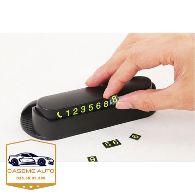 [Tặng Kèm Sáp Thơm] Bảng Số Trên Xe Ô Tô Khi Dừng Đỗ Kiêm Giá Đỡ Tiện Lợi Gắn Taplo Xe Hơi - Hàng Nhập Khẩu