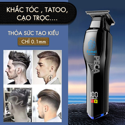 Tông đơ chấn viền Kemei KM-1556 lưỡi cắt mạ carbon cao cấp công suất 5W - Chính hãng