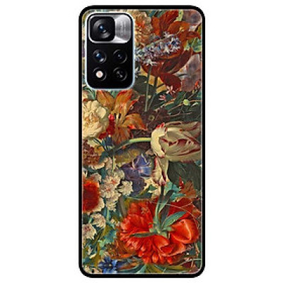 Ốp lưng dành cho Xiaomi Redmi Note 11 Pro ( Bản Nội Địa ) mẫu Hoa Sắc Màu Đỏ