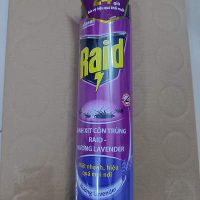 Bình xịt muỗi Raid hương lavender 520ml