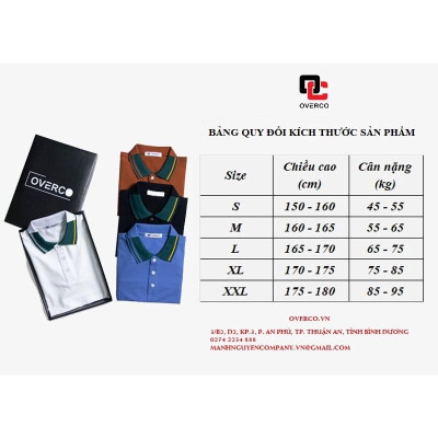 Áo Thun Cá Sấu Nam OVERCO Cổ Bẻ Màu Đen Phối Bo Tay Thời Trang 