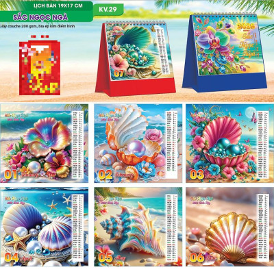 Lịch Để Bàn 2026 Đế Chữ A ,Bìa Ép Kim Điển Hình Cao Cấp, Sang Trọng