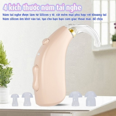 Máy trợ thính không dây pin sạc Axon A-133 - có bộ lọc tiếng ồn, 3 chế độ âm thanh, 4 mức âm lượng
