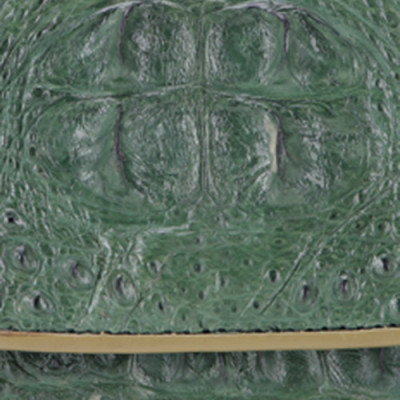 Ví nữ da cá sấu Huy Hoàng 3 gấp nguyên con màu xanh rêu HT3228