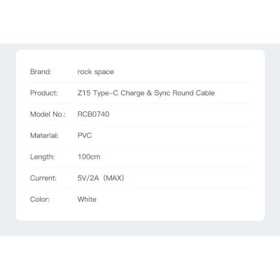 Bộ củ cáp sạc nhanh TypeC Rockspace T39 - Hàng chính hãng 