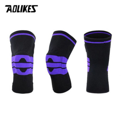 Đai bảo vệ đầu gối AOLIKES A-7721 trợ lực khớp gối với silicone đàn hồi sport knee protector