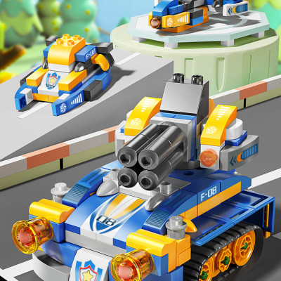 FEELO - 1674 - lắp Ráp Xe tăng Biến Hình (174 Chi Tiết)