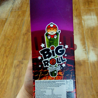 Hộp 6 gói Snack rong biển Tao Kae Noi Big Roll vị Thị nướng (3,6g)