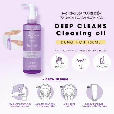 Dầu Tẩy Trang Deve Làm Sạch Sâu Da Deve Cleansing Oil (180 mL)