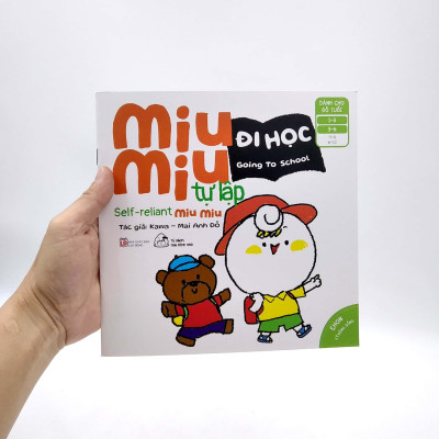Sách Ehon Miu Miu Tự Lập Phần 2 Song Ngữ - Đi Học