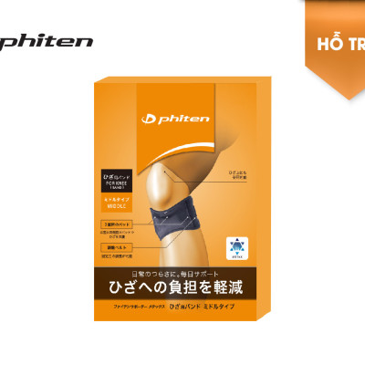Đai bảo vệ khớp gối loại vừa Phiten Metax Supporter Knee Band