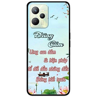 Ốp lưng dành cho Realme C35 - Realme Narzo 50A Prime mẫu Dũng Cảm Thư Pháp