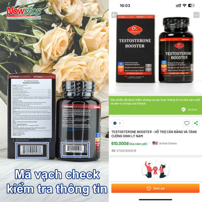 Testosterone Booster Olympian Labs hộp 60 viên tăng cường sinh lý cải thiện sức khỏe nam giới