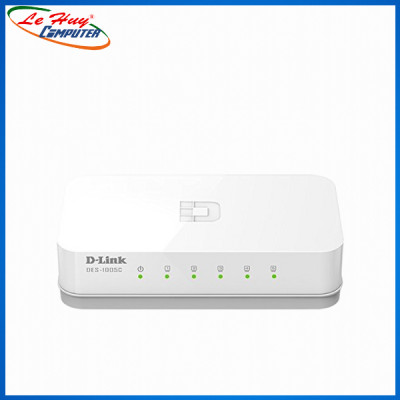 Bộ Chia Mạng Switch D-Link DES-1005C 5 Cổng RJ45 10/100Mbps Vỏ Nhựa Không Cần Cấu Hình - Hàng Chính Hãng