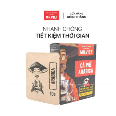 Cà phê phin giấy-  cà phê Arabica (Arabica coffee -ground coffee drip bag)100gr