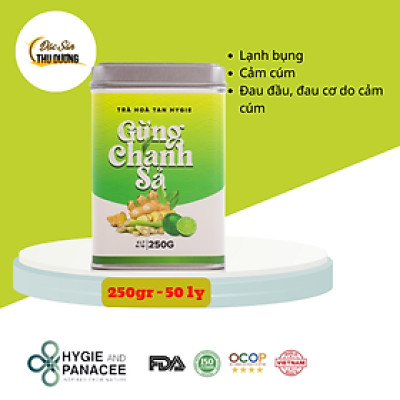 Trà Gừng Chanh Sả Hygie 250g tăng sức đề kháng, detox cơ thể