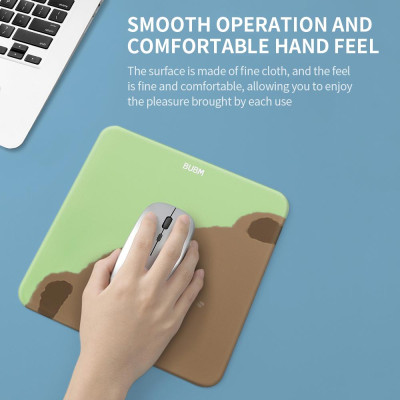 Bàn di chuột hoạt hình BUBM Mềm mại Nhiều lựa chọn Thiết kế đáng yêu Lót silicone Mịn & Bền Không trơn trượt 