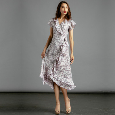 Đầm Midi Đầm Dài Đầm Đắp Vạt DRE109 Thời trang thiết kế Hity