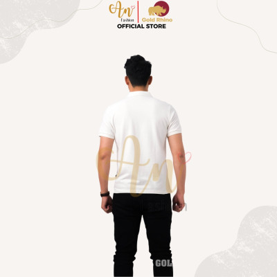 Áo Polo Nam Màu TRẮNG 100% Cotton Tự Nhiên Đơn Giản Nhưng Tinh Tế Phù Hợp 4 Mùa - Gold Rhino
