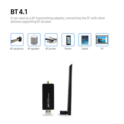 Bộ điều hợp WiFi ZAPO BT 4.1 USB cho PC WiFi  băng tần kép Dongle với độ bảo mật cao / độ lợi cao có thể tháo rời