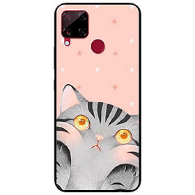 Ốp lưng dành cho Realme C15 mẫu Mèo Hồng