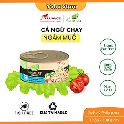 [Chay] Cá Ngừ Chay Xắt Lát Ngâm Muối 180g - Nhập Khẩu Từ Philippines