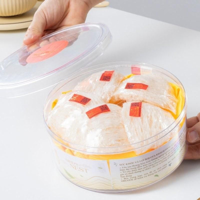 [CHÍNH HÃNG] Yến Sào Hoàng Kim - Hộp Quà Phúc Khang Hòa Vị (50g Tổ Yến Sạch Loại 1 & 4 Hũ Yến Mix 2 Vị) - Quà Biếu Tặng Gia Đình, Người Thân