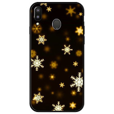 Ốp lưng cho Samsung Galaxy A30 nền tuyết vàng 1 - Hàng chính hãng