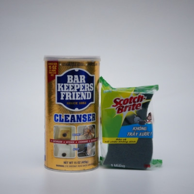 Bột làm sạch đa năng Bar Keepers Friend Cleanser nhập khẩu USA chính hãng