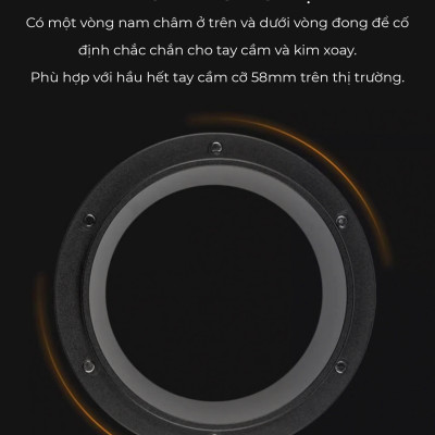 Feepie kim xoay tán đều bột Wood charm