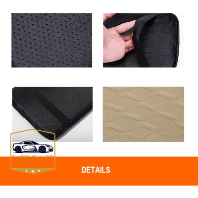 Đệm Tỳ Tay Ô Tô Cao Su Non Nguyên Khối Bọc Da Nappa – Êm Ái, Chống Mỏi, Thư Giãn Khi Lái Xe - Hàng Chính Hãng